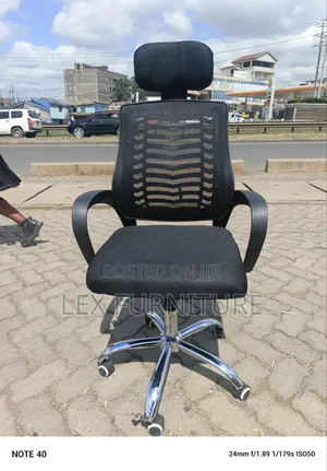 Office Chair (Clerical Mesh) -Black
