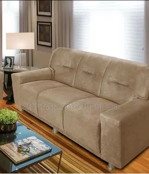 Cozy Beige 3-Seater Sofa