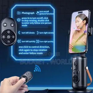 Smart Autoface Tracking Phone Mount With Fill Light Remote