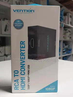 Vention Aefb0 Rca to Hdmi Converter (Black Metal Type)