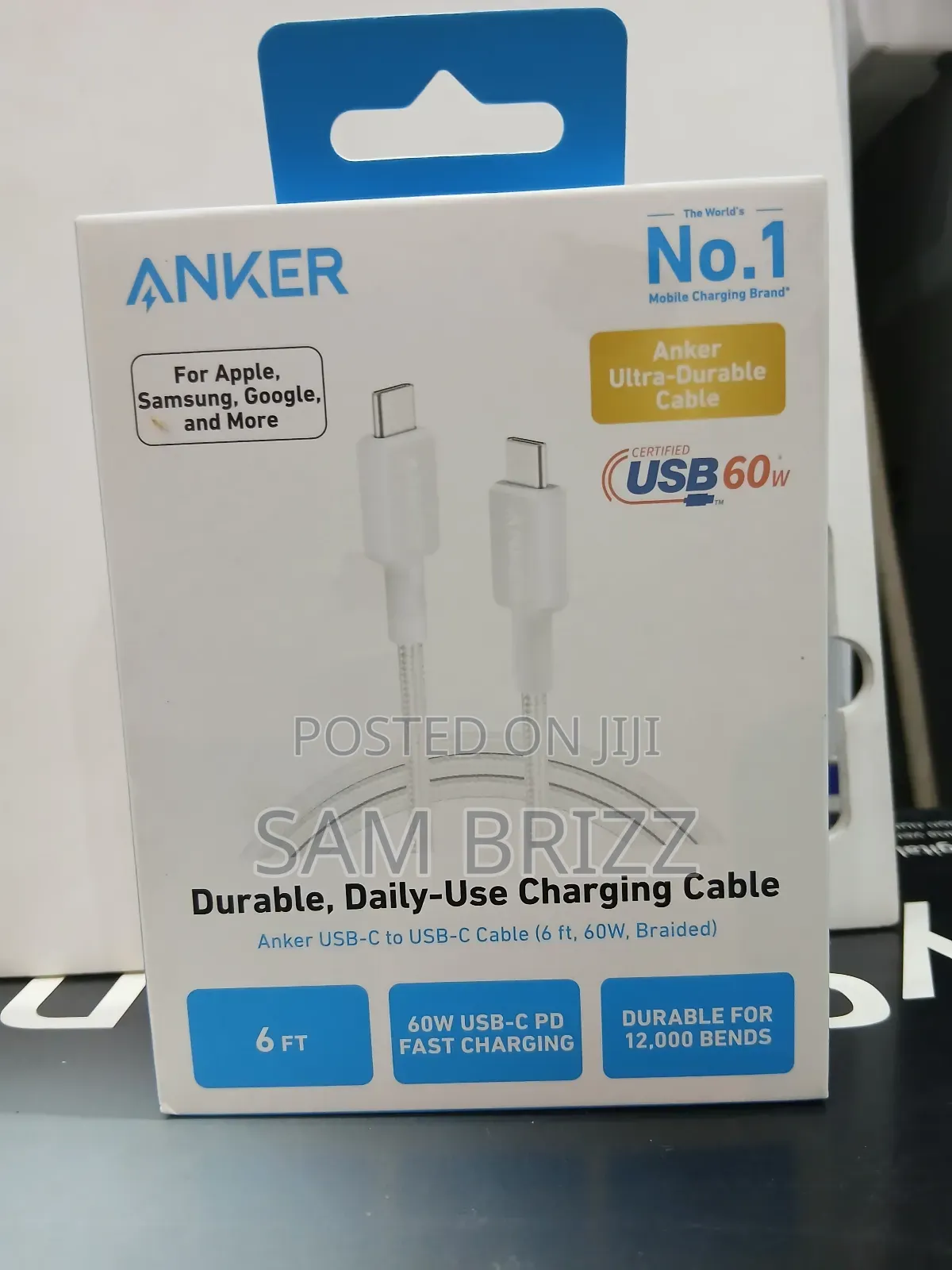 Anker 60w Charging Cable Braided