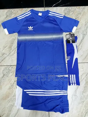 New Adidas Jersey Plain Football Uniform With Socks