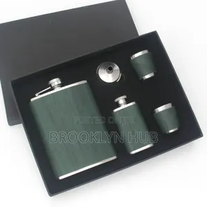 Whiskey Flask With Tot Gift Set