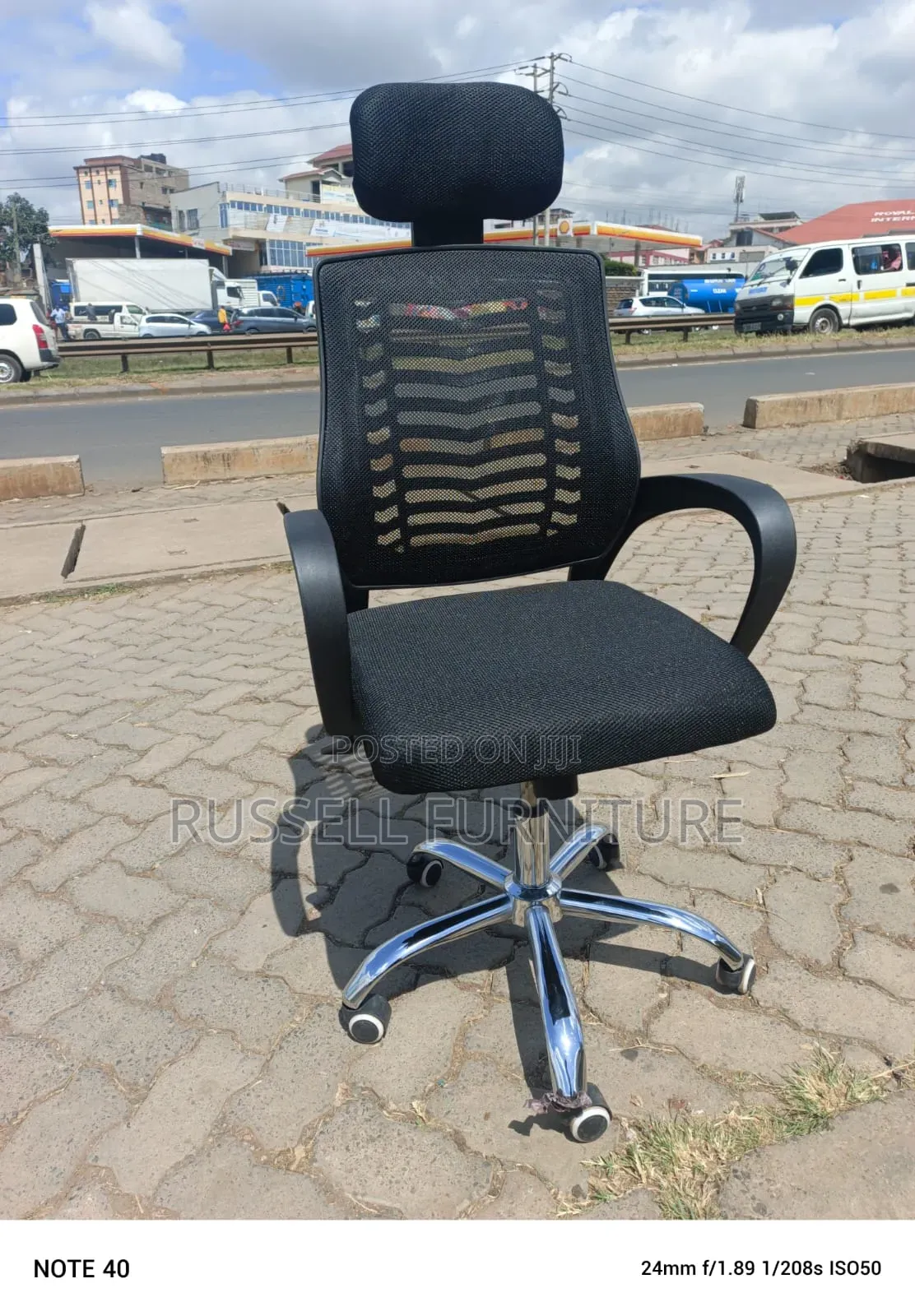 Imported (Black) Headrest Office Chair