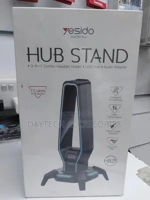 Yesido Hb25 3.5mm RGB Muiti Functionel Headphone Holder