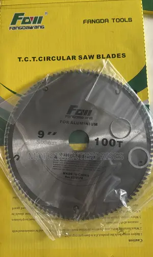 Aluminum Saw Blade 9 Inch Size 100 Teeth Fangda Dubaicompany