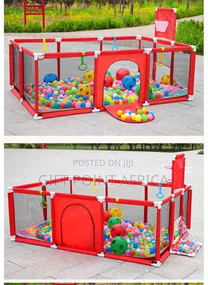 Spacious Kids' Playpen/Fence With Ball Pit And Toy Storage