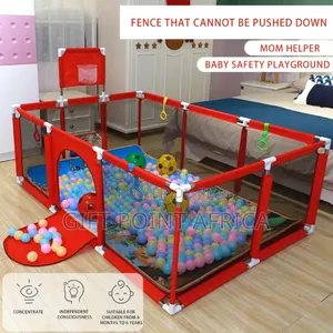 Red  Kids And Toddler Playpen/Fence