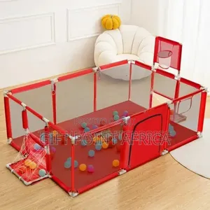 Kids Playpen Fence With 50 Ball For Indoors Outdoors Play