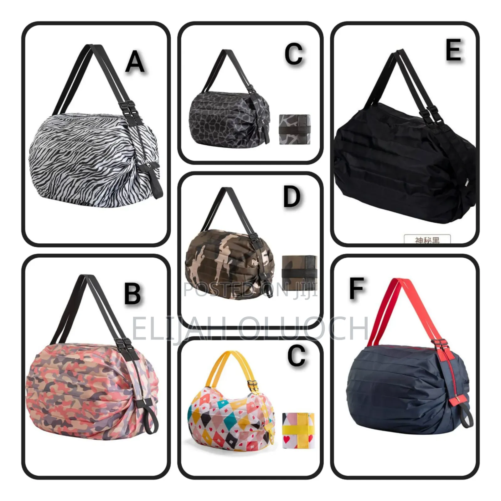 Durable Reusable Roll Up Shopping Bag