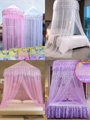 Free Size Long Generic Classic Circular Mosquito Net for King Size Bed