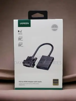 Ugreen Cm513 (50945) Vga Male to Hdmi Female Black Converter
