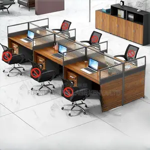 Workstation: 6-Seater Office Workstation Modular Design