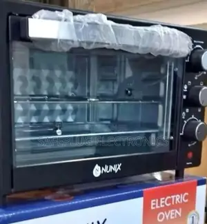 Electric Oven With Rotesserie 20l, Nunix, 3 Knobs-Black
