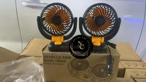12v Double Head Car Dashboard Mount Fan