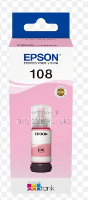 Epson 108 Ecotank Light Magenta Ink Bottle 70.0 Ml