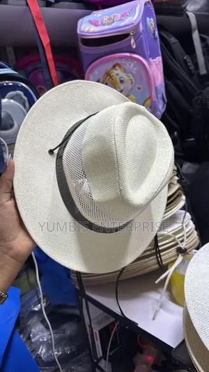 Cream Panama Men's Hats