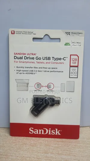 Sandisk 32gb Dual Drive Go – 2-in-1 Usb Type-a Type-C Usb