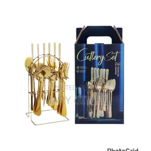 24pc Gold Spoon Set Available