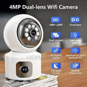Dual Lens 2*2mp Home Ip Camera 2.4ghz Wifi Camera