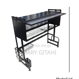 Over the Sink Rack With Closable Cabinet