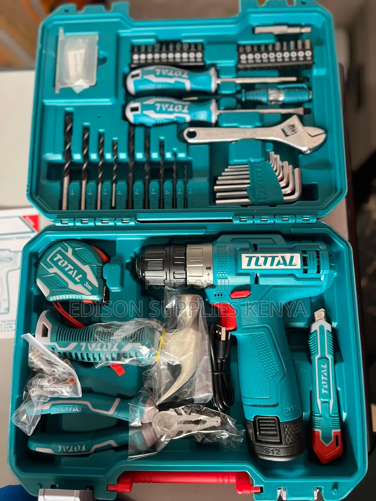 Total Cordless Drill Tool Set Total 89pcs Tools Set