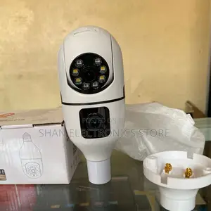 Wireless Dual Lens CCTV Monitor 1080p Wifi Bulb Cam
