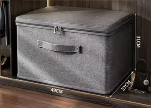 Fabric Storage Box With Lid