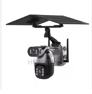 Ubox Solar 4g Lte CCTV Camera 6mp Dual Lens Pir Alarm