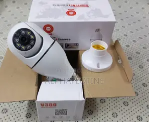 V380 Pro PTZ E27 Camera Bulb With 2mp Full Hd and 360°