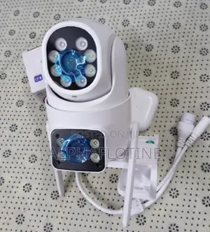 Outdoor 4mp Dual Lens With Ac Power $ Ethernet Cable Camera