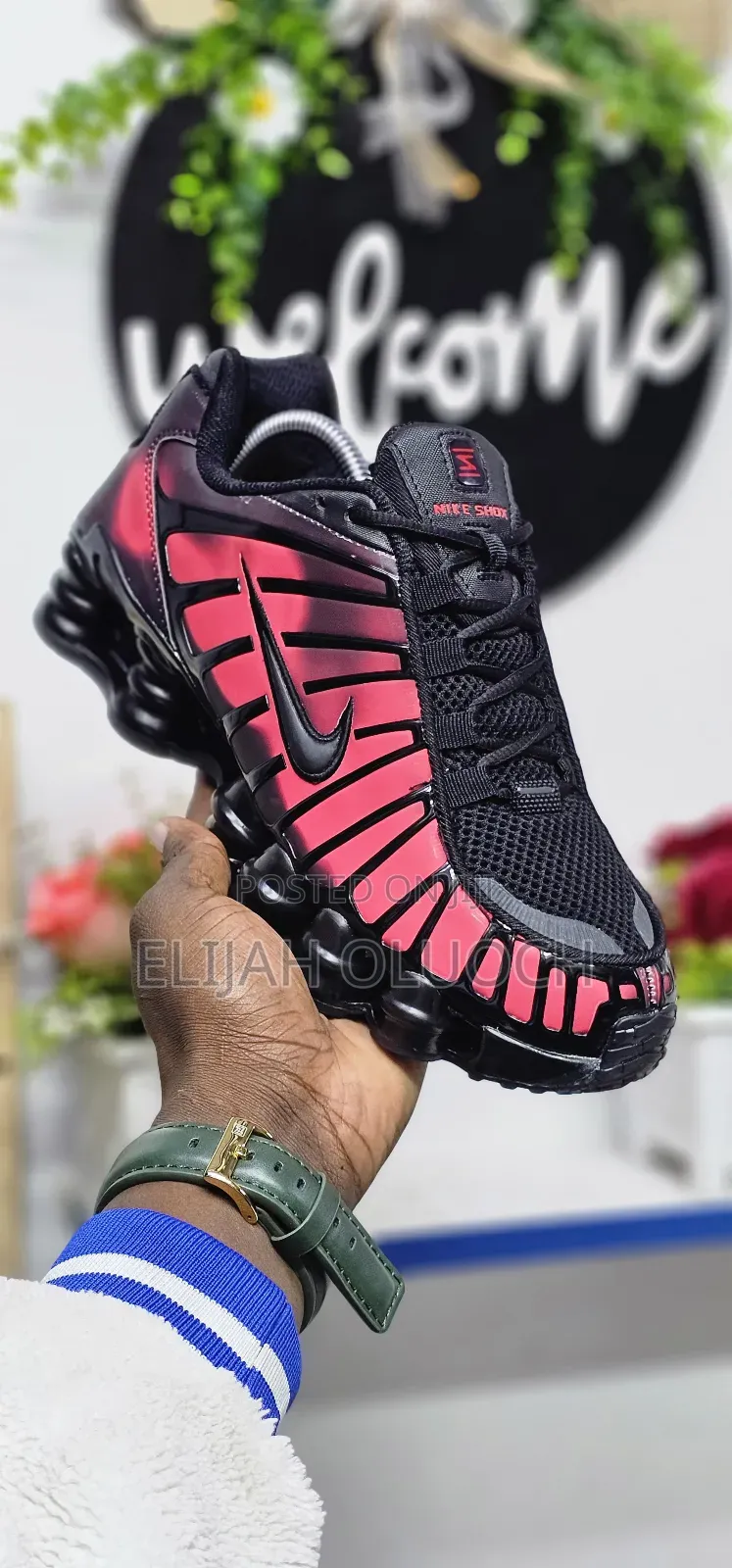 Red Nike Shox "Thermo Start"
