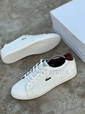 *Men* White (Lacoste) Leather Laced Casuals*
