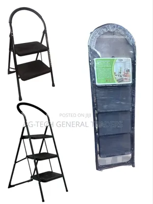 Black/White 3-Step Heavy Duty Step Ladder