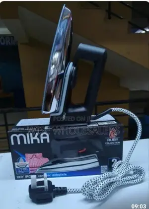 Mika Mdir562 Ceramic Soleplate Iron Box, Black & Grey*