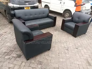 Sofas: 5-Seater Ergonomic Leather Loveseat Sofa Set