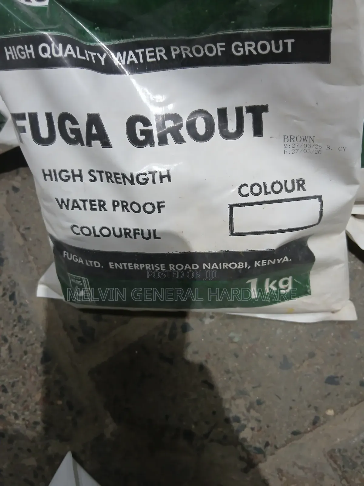 Brown Tile Grout 1kg