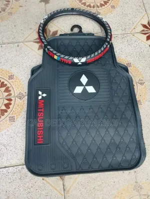Matchy Mitsubishi Mats With Steering Cover Set