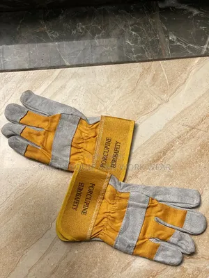 Short Leather Work Gloves
