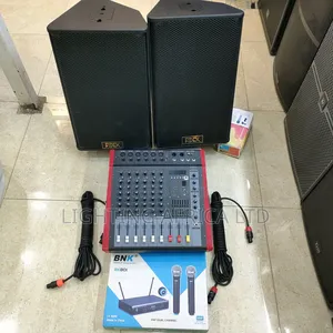 12" Fedik Speaker's ,6 Channels Max Mixer and BNK Wireless
