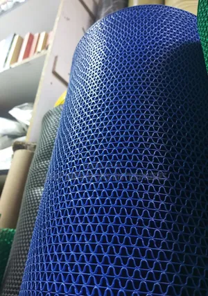 Blue Perforated Anti Slip Bathroom Mats