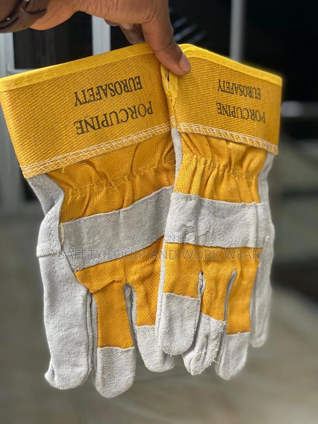 Euro Safety Leather Gloves Compact Fit.