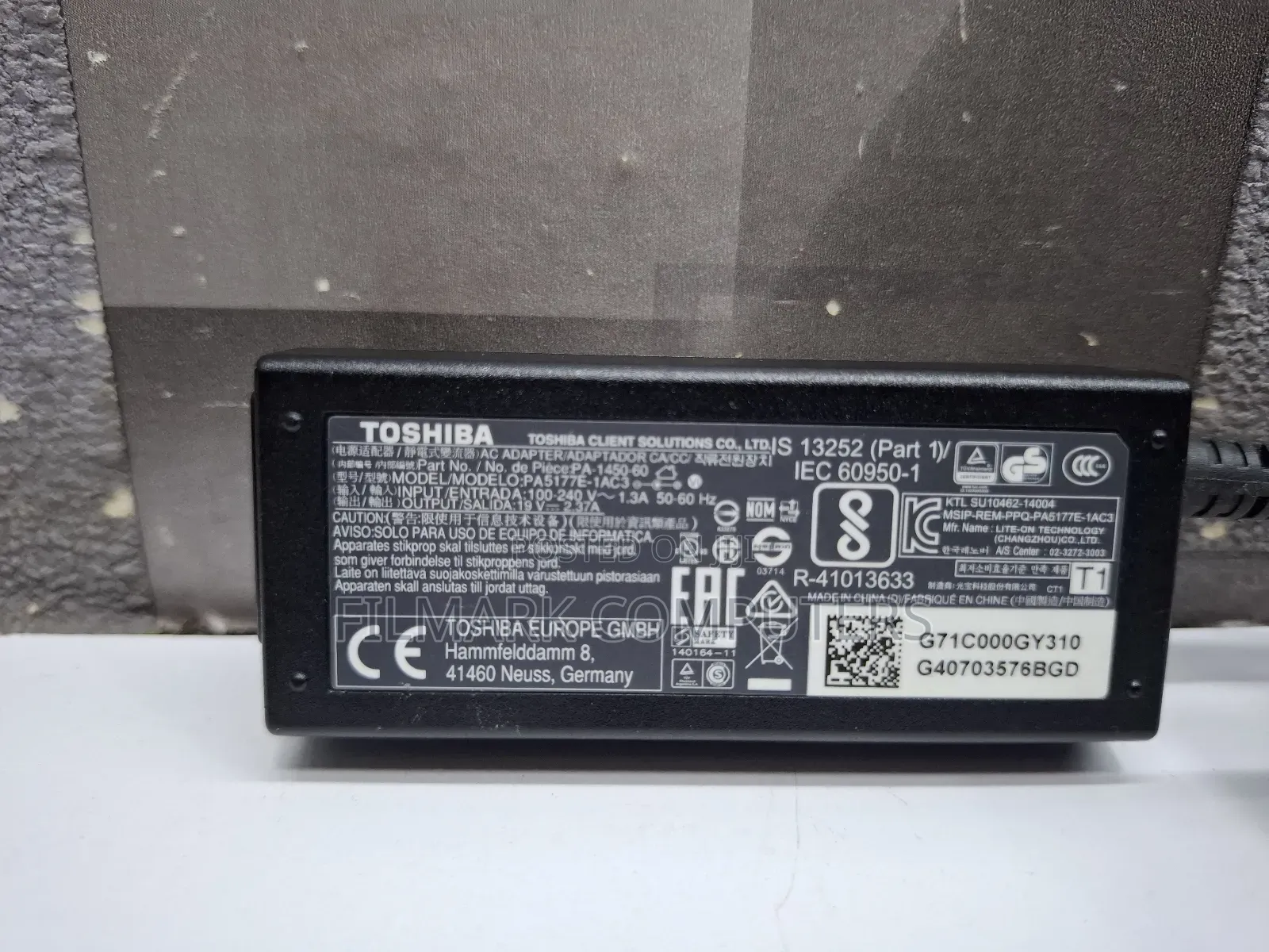 Toshiba Ac Original Genuine Adapter 19v 2.37a 45w