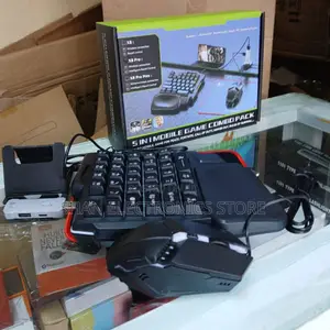 Single-Handed Keyboard, Gaming Mouse, Mobile Stand
