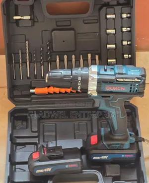 48v Bosch Drill Set With 2 Batteries and Charger
