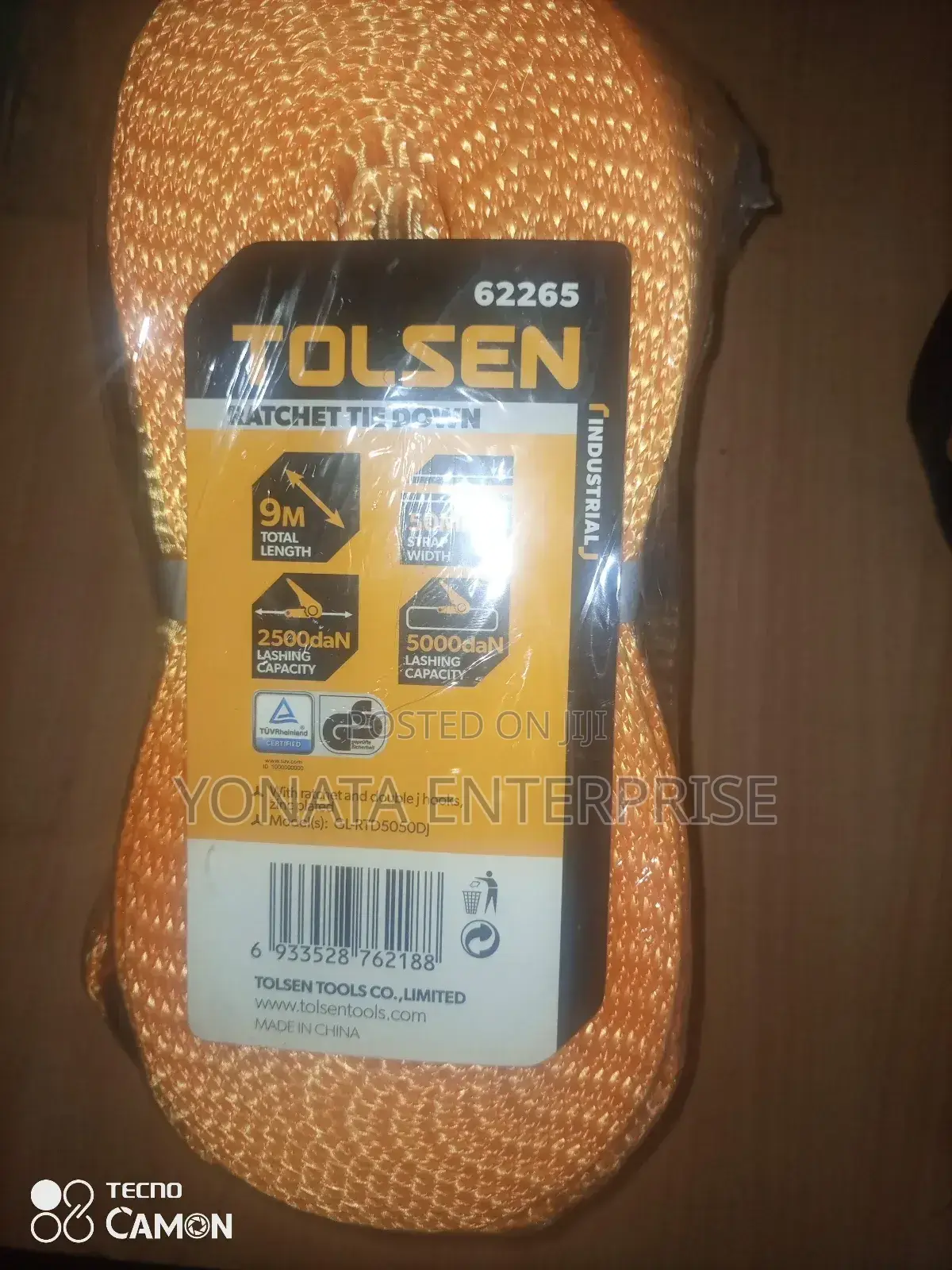 Cargo Ratchet Rope 9m