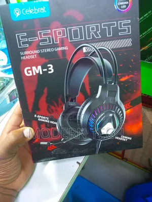 Celebrat Headband RGB Lights Wired Gaming Headphones