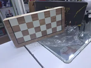 Magnetic Wooden Chess Checkers Set 29cm
