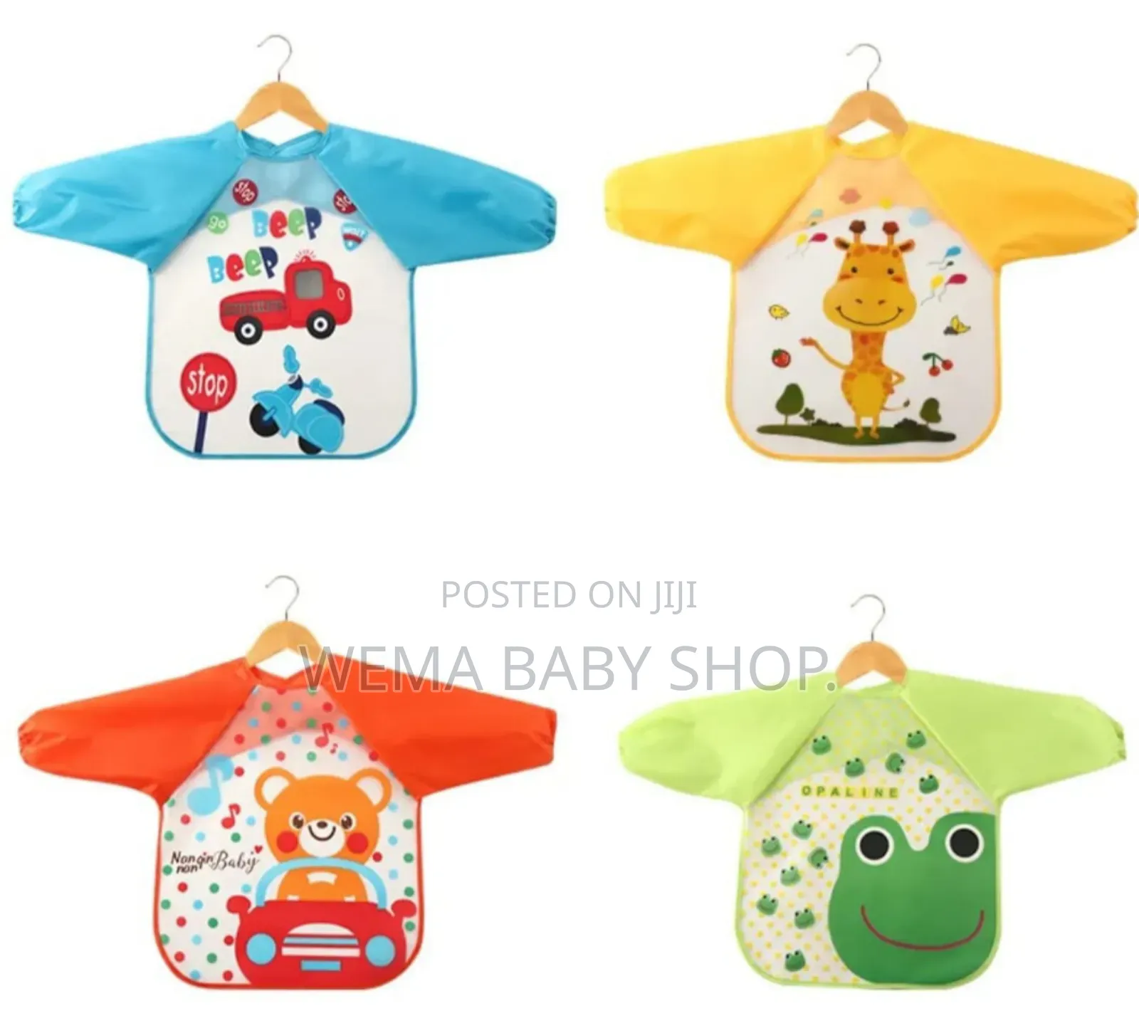 Long Sleeved Waterproof Baby Bibs