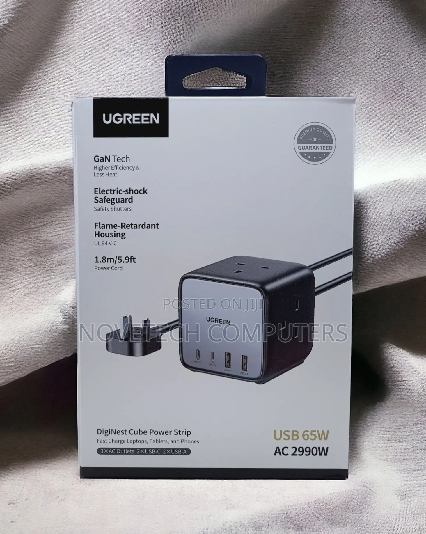 Ugreen 65w Power Strip Diginest Cube Usb C Plug 7-in-1 Port